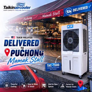Taikin Deliver Air Cooler to puchong Mamak Stall